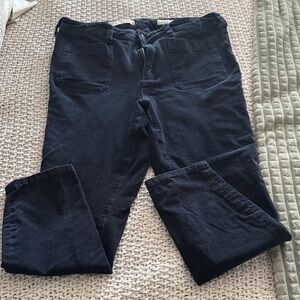 Pilcro and the Letterpress Dark blue corduroy pants